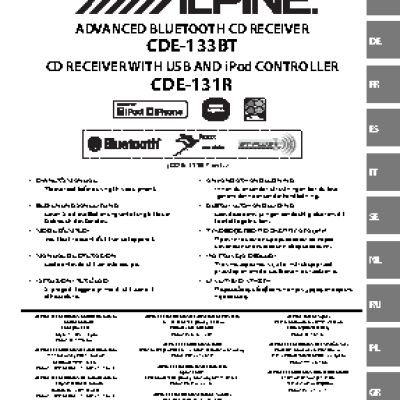 ALPINE CDE-131R / CDE-133BT