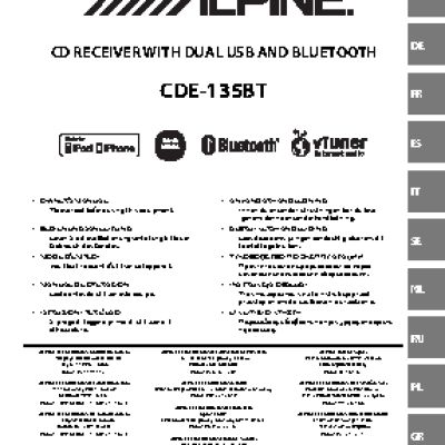 ALPINE CDE-135BT