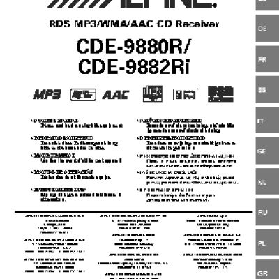ALPINE CDE-9880R