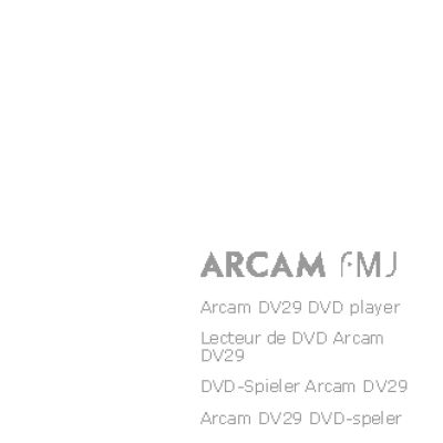 ARCAM FMJ DV29
