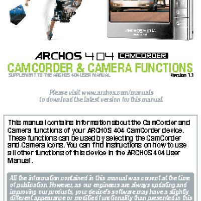 ARCHOS 404 Camcorder