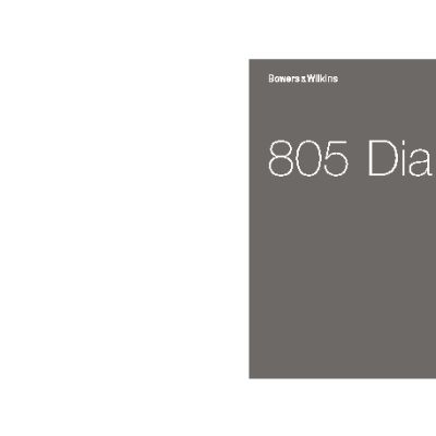 B&W Diamond 805 D2