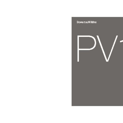 B&W PV1D