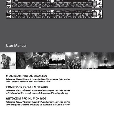 BEHRINGER AUTOCOM PRO-XL MDX1600