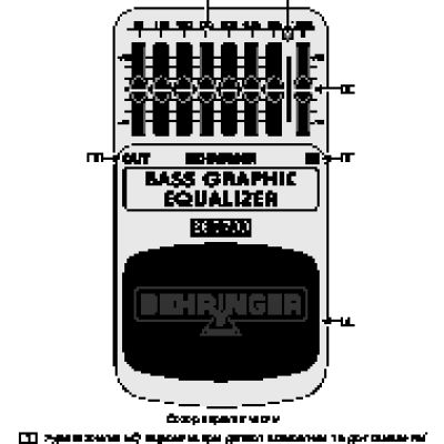 BEHRINGER BASS GRAPHIC EQUALIZER BEQ 700