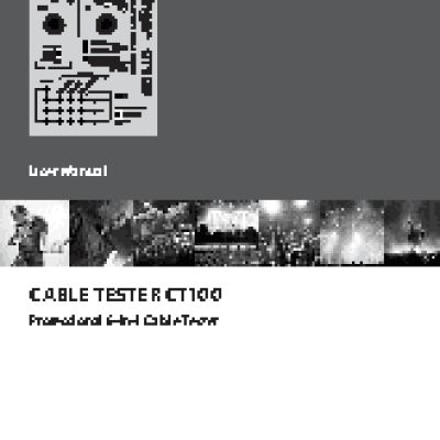 BEHRINGER CABLE TESTER CT100