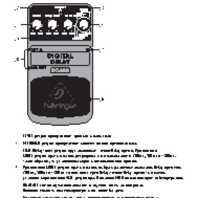 BEHRINGER DIGITAL DELAY DD400