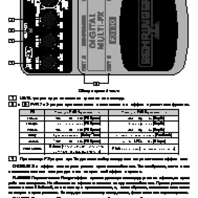 BEHRINGER DIGITAL MULTIFX FX 100