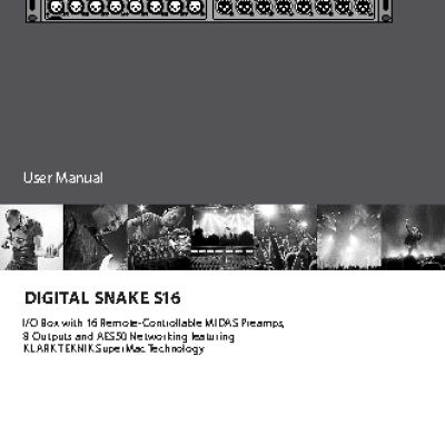 BEHRINGER DIGITAL SNAKE S16