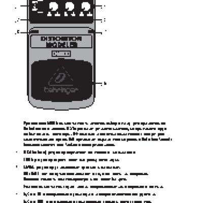 BEHRINGER DISTORTION MODELER DM100