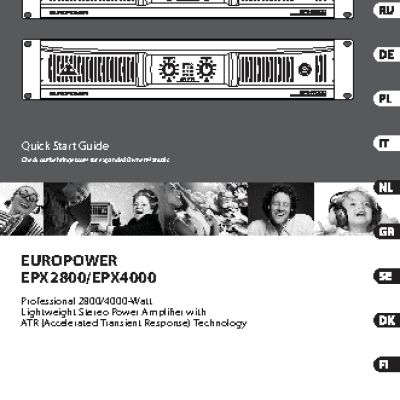 BEHRINGER EUROPOWER EPX 4000