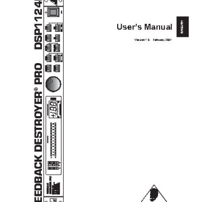 BEHRINGER FEEDBACK DESTROYER PRO DSP1124P