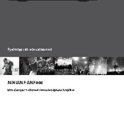 BEHRINGER MINIAMP AMP800