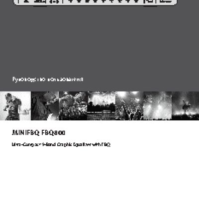 BEHRINGER MINIFBQ FBQ800