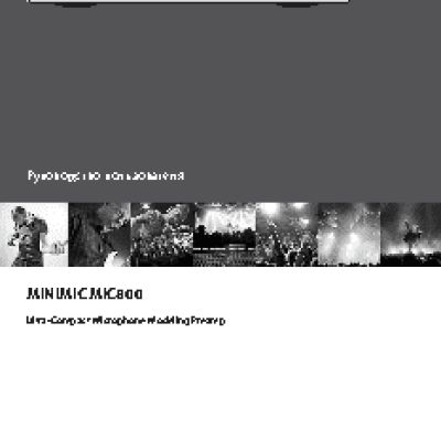 BEHRINGER MINIMIC MIC800