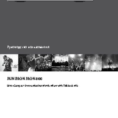 BEHRINGER MINIMON MON800