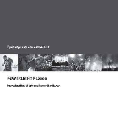 BEHRINGER POWERLIGHT PL2000