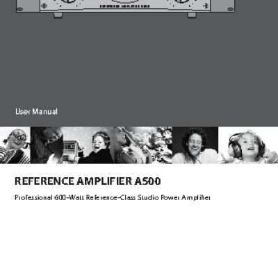 BEHRINGER REFERENCE AMPLIFIER A500