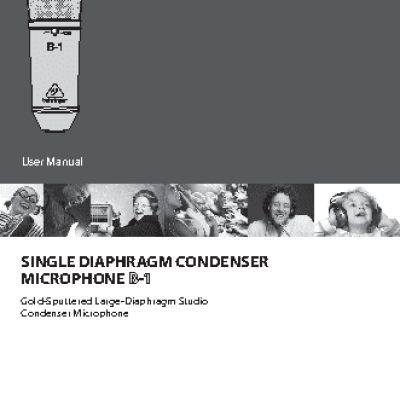 BEHRINGER SINGLE DIAPHRAGM CONDENSER MICROPHONE B-1