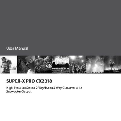 BEHRINGER SUPER-X PRO CX2310