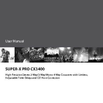 BEHRINGER SUPER-X PRO CX3400