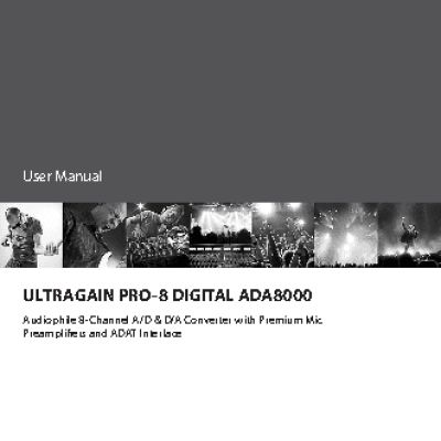 BEHRINGER ULTRAGAIN PRO-8 DIGITAL ADA8000