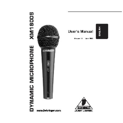 BEHRINGER ULTRAVOICE XM1800S