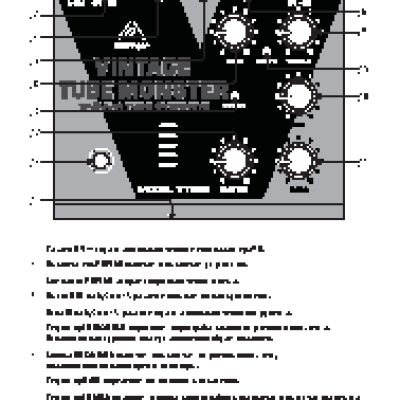 BEHRINGER VINTAGE TUBE MONSTER VT999