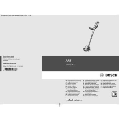 BOSCH ART 26 LI