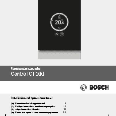BOSCH Control CT 100