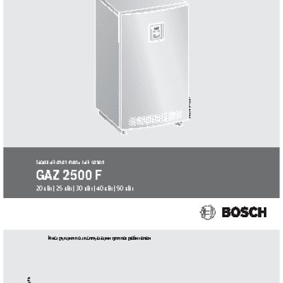 BOSCH GAZ 2500 F 20