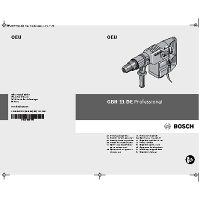 BOSCH GBH 11 DE