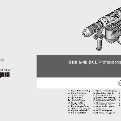 BOSCH GBH 5-40 DCE Professional