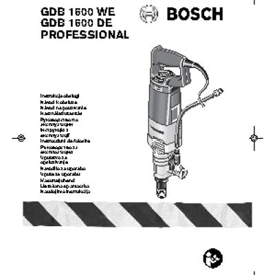 BOSCH GDB 1600 WE