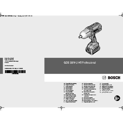 BOSCH GDS 18 V-LI HT Professional