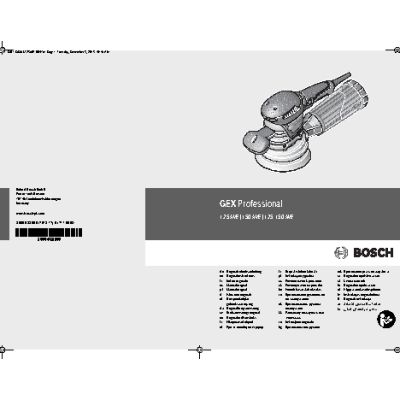 BOSCH GEX 125-150 AVE Professional