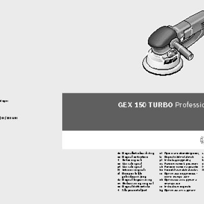 BOSCH GEX 150 TURBO Professional