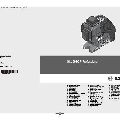 BOSCH GLL 3-80 P Professional + BM 1 Prof + LR 2 Prof (060106330A)