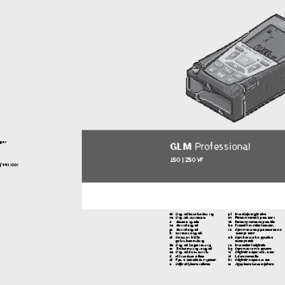 BOSCH GLM 250 VF Prof