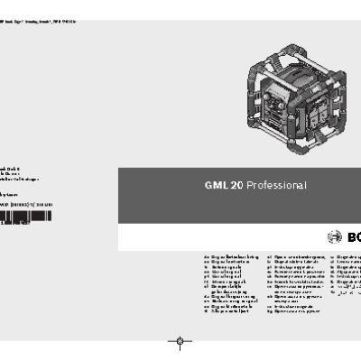 BOSCH GML 20 POWER BOX