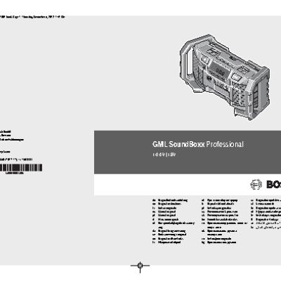 BOSCH GML SoundBoxx Professional