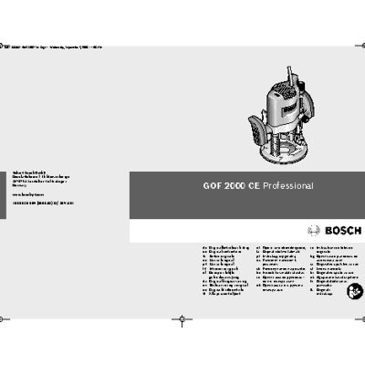 BOSCH GOF 2000 CE Professional