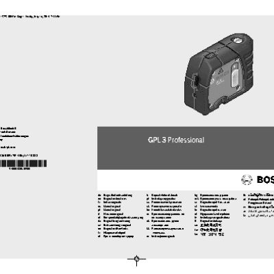 BOSCH GPL 3 Professional