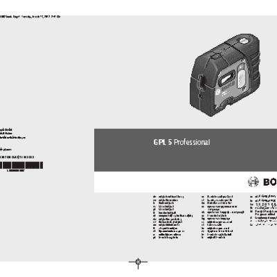 BOSCH GPL 5 Professional