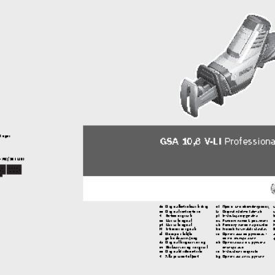 BOSCH GSA 10,8 V-LI Professional