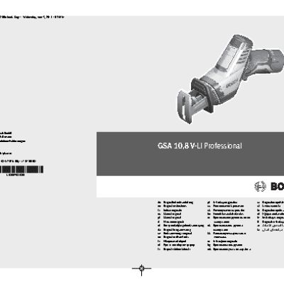 BOSCH GSA 10, 8 V-LI (060164L972)