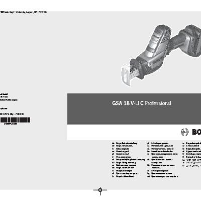 BOSCH GSA 18 V-LI C (06016A5020)