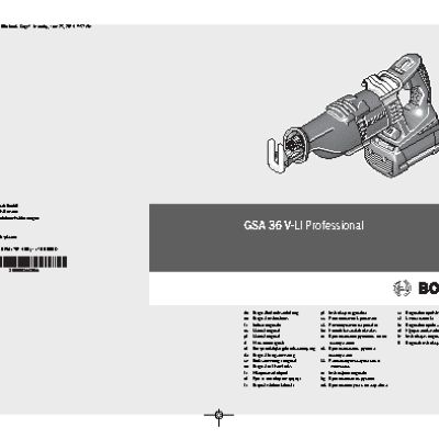 BOSCH GSA 36 V-LI (0601645R02)