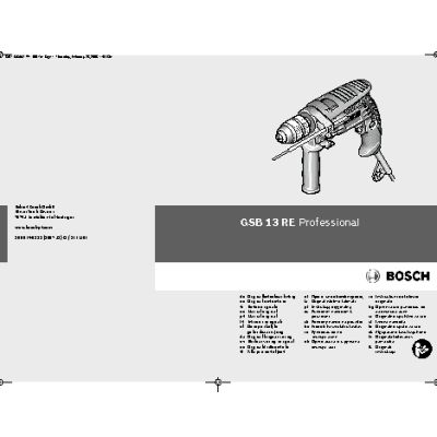 BOSCH GSB 13 RE Professional