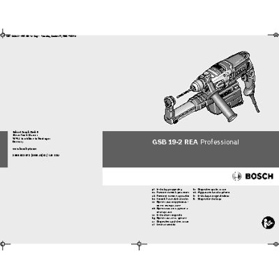 BOSCH GSB 19-2 REA